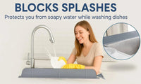 Kitchen Sink Splash Guard - Extra Wide Water Protection
