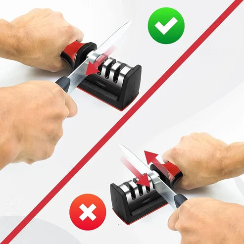 Homedex 3-Stage Premium Knife Sharpener & Blade Restorer