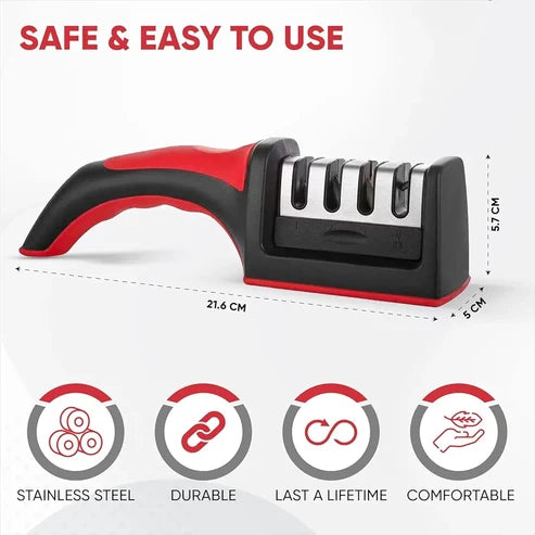 Homedex 3-Stage Premium Knife Sharpener & Blade Restorer