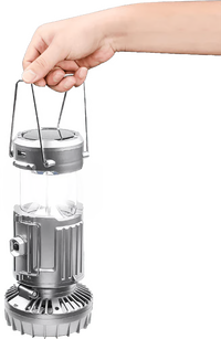 3-in-1 Portable Solar Lantern Fan + Power Bank