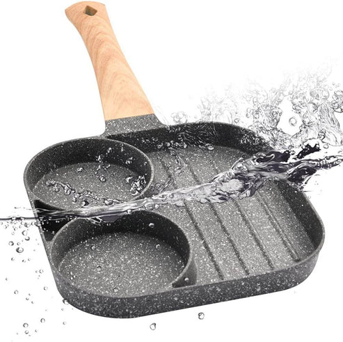 All-in-One Multi-Section Egg & Steak Frying Pan