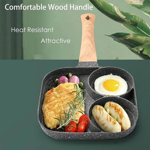 All-in-One Multi-Section Egg & Steak Frying Pan