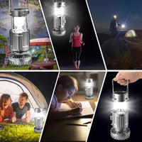 3-in-1 Portable Solar Lantern Fan + Power Bank