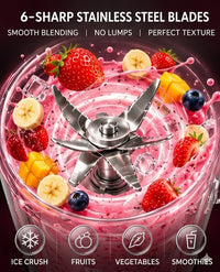 Portable Electric Juicer & Smoothie Blender (Rechargeable)