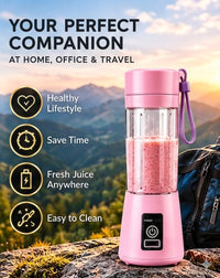 Portable Electric Juicer & Smoothie Blender (Rechargeable)