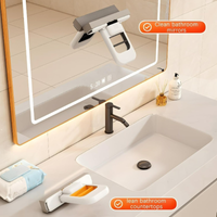 Compact foldable mop