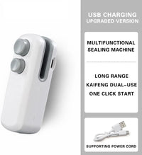 2-in-1 USB Rechargeable Magnetic Bag Sealer with Cutter