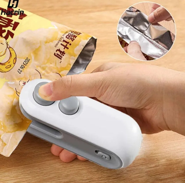 2-in-1 USB Rechargeable Magnetic Bag Sealer with Cutter